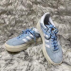 Adidas Sky Blue Gazelle Bold Platform Sneaker